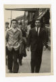 Sueo Saito and Mits Fukutaki attending a football game at Wrigley Field