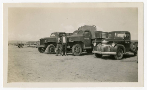 War Relocation Authority trucks