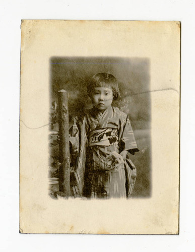 Japanese female child in kimono