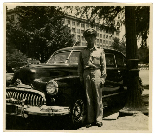 Davis Abe in military uniform