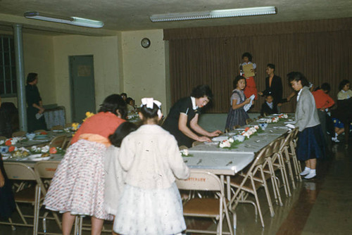 Women and children at Little Miss event