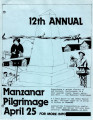 12th annual Manzanar pilgrimage April 25