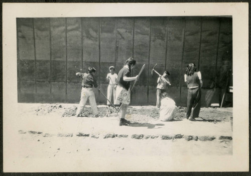 Children working outside