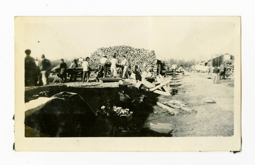 Lumberjacks at work in Jerome camp