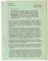 Memo from Caleb Foote, Fellowship of Reconciliation, December 16, 1942