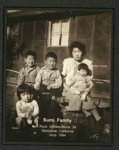 Sumi family at the Manzanar incarceration camp