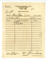 Evacuee property receipt