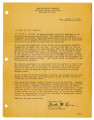 Letter from Fred W. Ross, Relocation Officer, War Relocation Authority, August 8, 1944