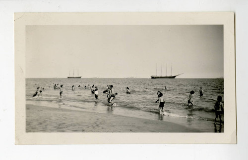 Ships at the ocean