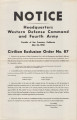 State of Oregon [Civilian Exclusion Order No. 87], west Klamath county and Lane, Douglas, Coos, Curry, Josephine, and Jackson counties