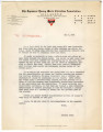 Letter from Lincoln Kanai, Executive Secretary, Japanese YMCA, to Milton Stover Eisenhower, Director, War Relocation Authority, May 6, 1942