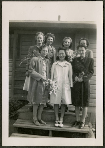 Group of women at Minidoka incarceration camp