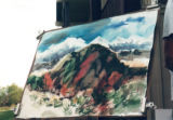 [Showcase of workshop participant's art at Alabama Hills Inn]