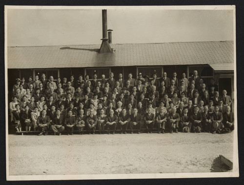 Group photo at incarceration camp