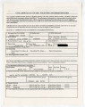 Civil Liberties Act of 1988 voluntary information form for Hayao (Sam) Chuman