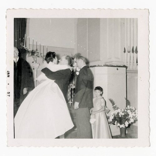 Florence Sumire and Robert Griffen in church