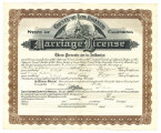 Marriage license