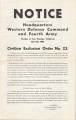 State of California, [Civilian Exclusion Order No. 22], City of Los Angeles, west