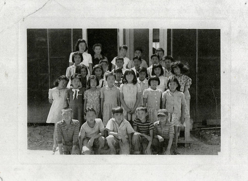 [School children in the Rohwer incarceration camp]