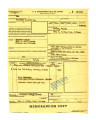 Government bill of lading memorandum copy, Standard form no. 1103a, Atsushi Ishida