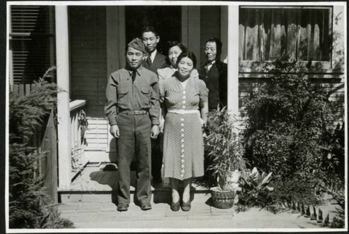 Family "portraits," soldier comes home