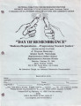 "Day of Remembrance" "redress/reparations progressing toward justice"