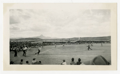 Baseball game at Heart Mountain