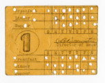 Mess hall punch card