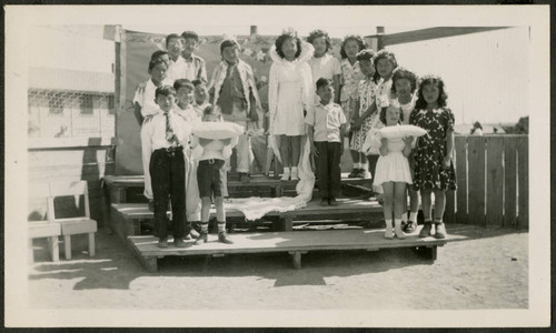 Group of children at Minidoka incarceration camp