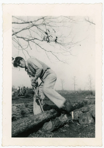 Young man working at Jerome incarceration camp