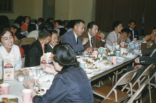 Women, men, and girls at Little Miss event