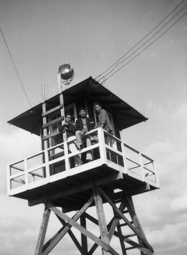 Takashi Ishida in guard tower