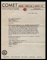 Letter from Sam A. Goldenberg, General Manager, Comet Model Airplane Company to George Hideo Nakamura, April 12, 1943