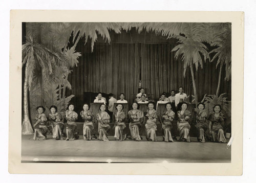 Nisei Talent Revue performers at Yamato Hall