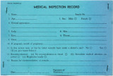 Medical inspection record