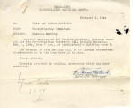 Memo from Co-ordinating Committee to Chief of Police Schmidt [Willard E. Schmidt], February 3, 1944