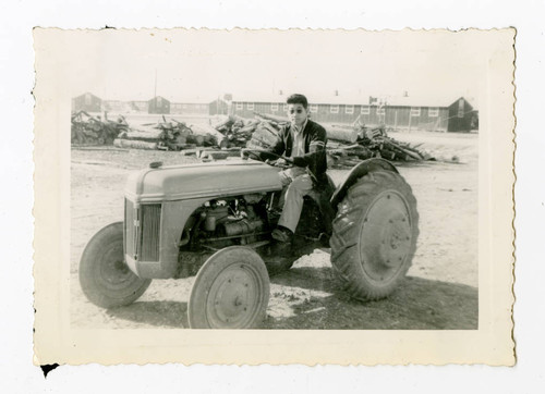 Takashi Ishida on tractor