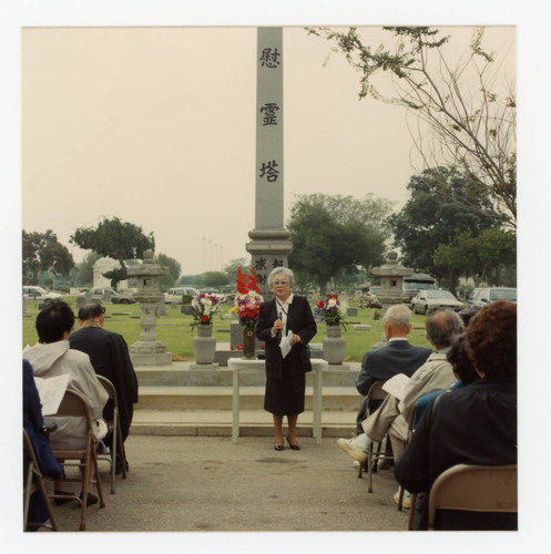 Memorial Day service at Woodlawn Cemetery