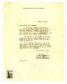 Letter from Theodore K. Ryan, Sanitary Engineer, War Relocation Authority, June 9, 1943