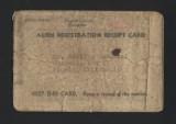 Alien registration receipt card, Form AR-3, Kinjiro Nakatani