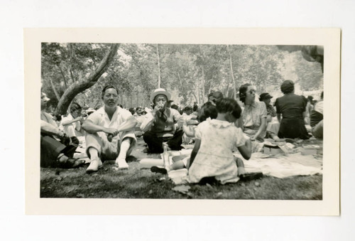 Tanjiro Saito at a vegetable dealers' picnic