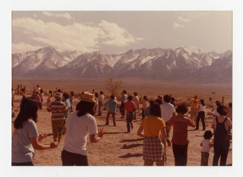 Obon dancing at Manzanar pilgrimage