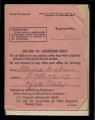 Certificate of identification, Form AR-AE-23, Misao Nakano