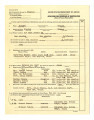 Application for certificate of identification (aliens of enemy nationalities), Form AR-AE-22, Itsuhei Takano