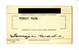 Social security card, Form OA-702 4-43