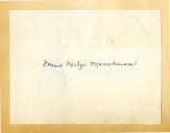 Card to Miss Mitzi Masukawa, May 25, 1945