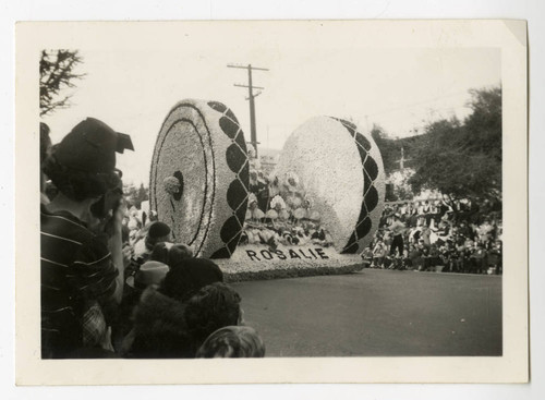 Float in the Rose Parade