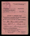 Certificate of identification, Form AR-AE-23, Ito Tsukamoto