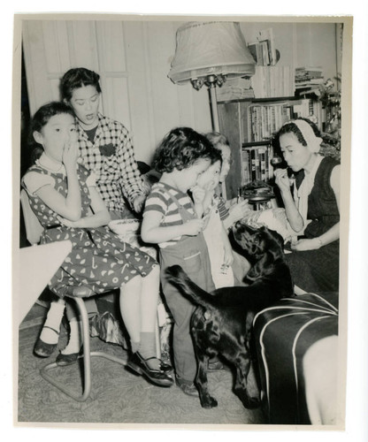 Aiko Herzig Yoshinaga and her children