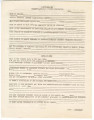 Questionnaire, Japanese American student relocation